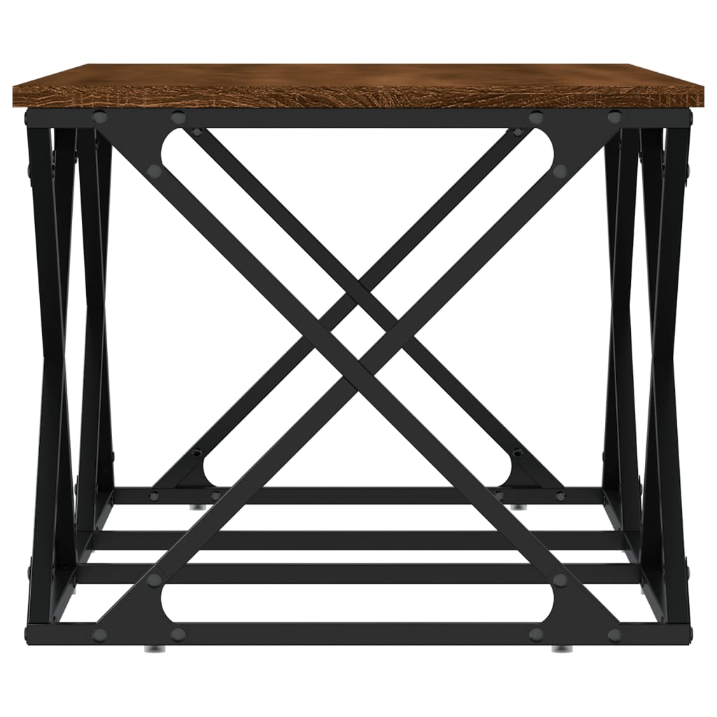 vidaXL Table basse marron aspect chêne 100x49x40 cm aggloméré
