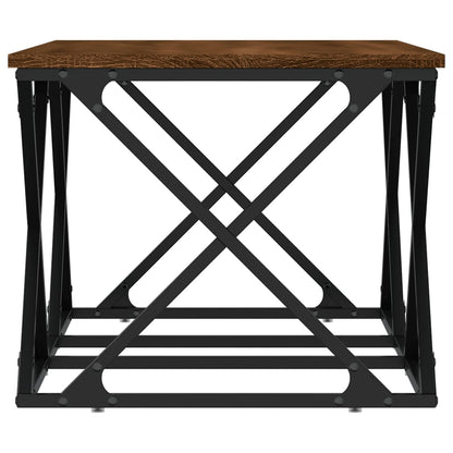 vidaXL Table basse marron aspect chêne 100x49x40 cm aggloméré