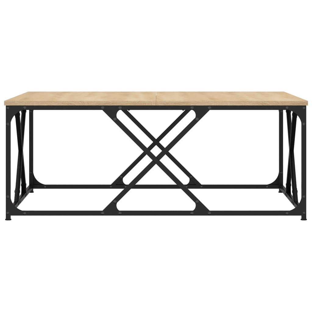 vidaXL Couchtisch Sonoma-Eiche 100x100x40 cm Holzwerkstoff