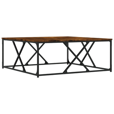vidaXL Couchtisch Räuchereiche 100x100x40 cm Holzwerkstoff