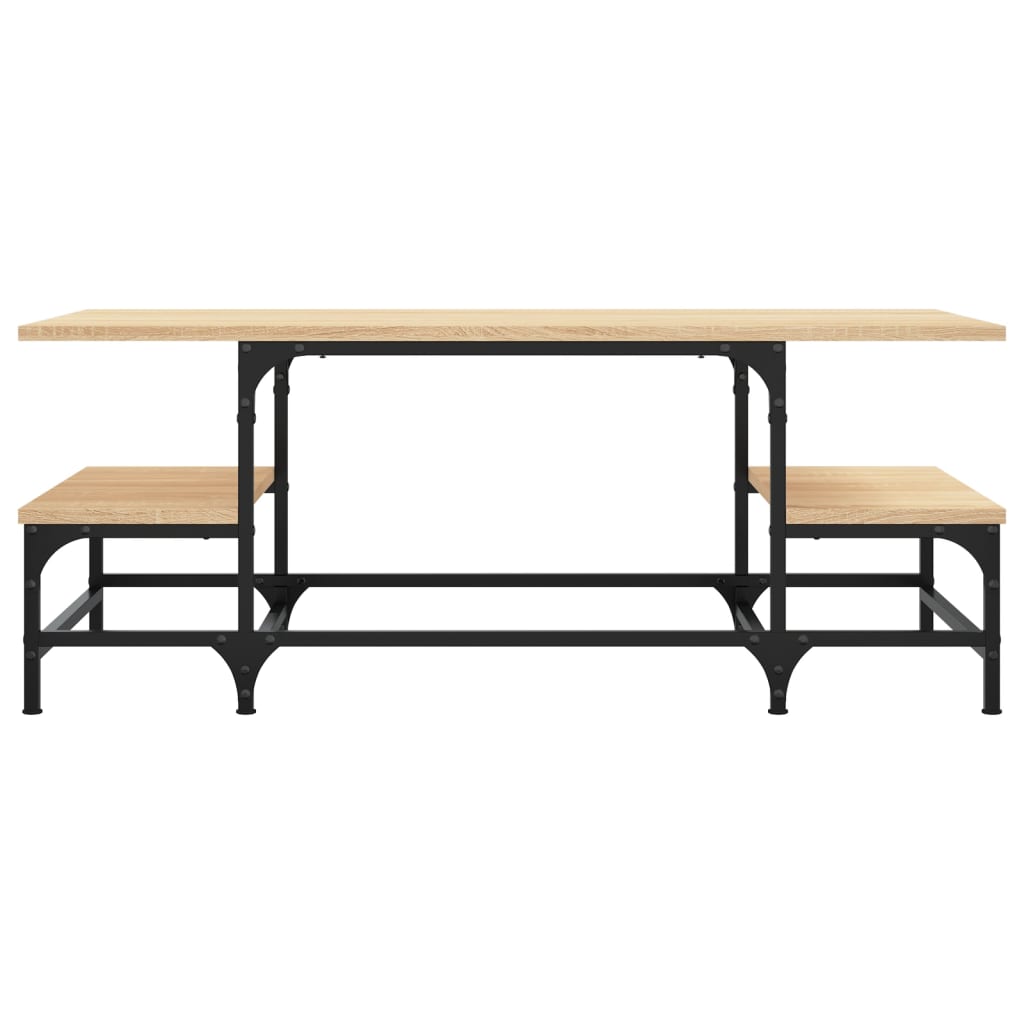 vidaXL Table basse chêne Sonoma 100x50,5x40 cm, bois d'ingénierie
