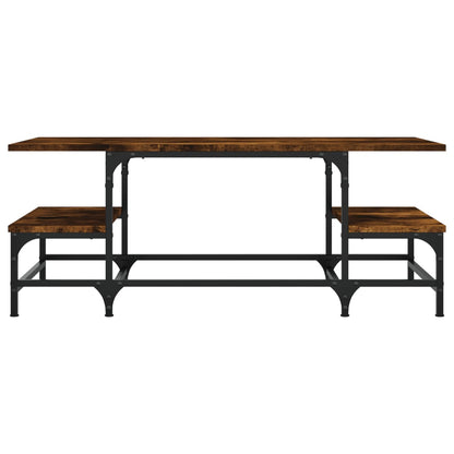 vidaXL Table basse chêne fumé 100x50,5x40 cm bois d'ingénierie