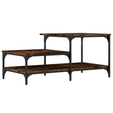 vidaXL Table basse chêne fumé 100x50,5x45 cm Bois d'ingénierie