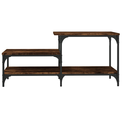 vidaXL Table basse chêne fumé 100x50,5x45 cm Bois d'ingénierie