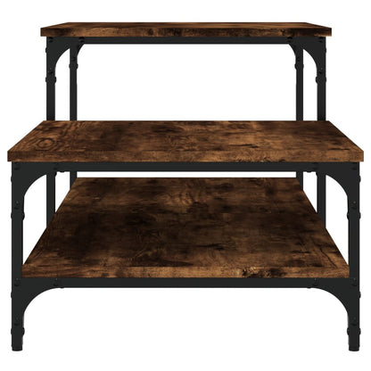 vidaXL Table basse chêne fumé 100x50,5x45 cm Bois d'ingénierie