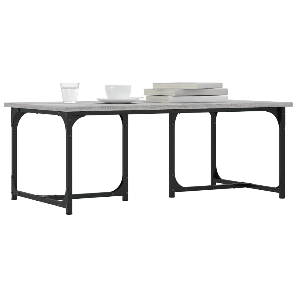 vidaXL Couchtisch Grau Sonoma 90x50x35 cm Holzwerkstoff