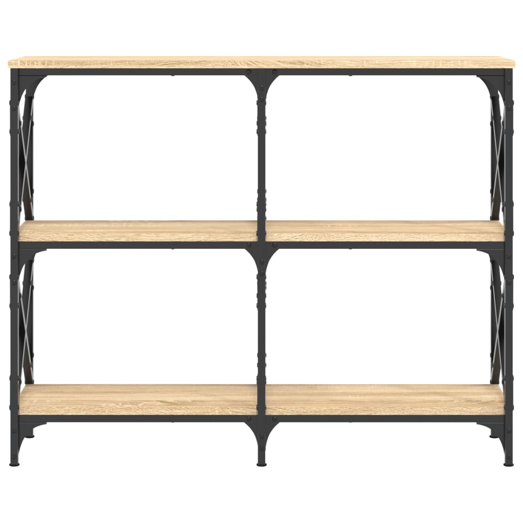 vidaXL Konsolentisch Sonoma-Eiche 100x28x80,5 cm Holzwerkstoff