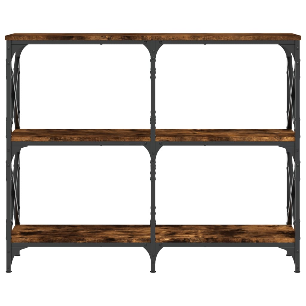 vidaXL Table console chêne fumé 100x28x80,5 cm bois d'ingénierie