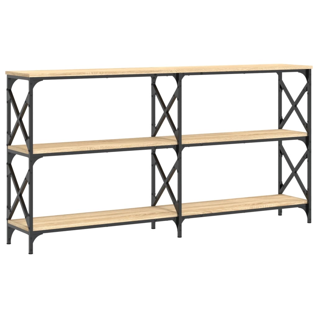 vidaXL Table console chêne Sonoma 156x28x80,5 cm bois d'ingénierie