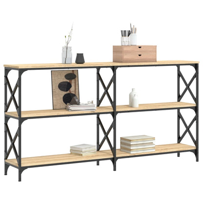 vidaXL Table console chêne Sonoma 156x28x80,5 cm bois d'ingénierie