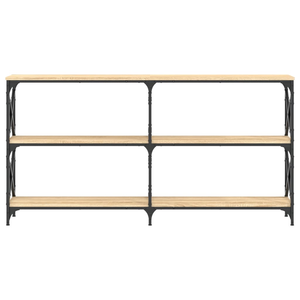 vidaXL Table console chêne Sonoma 156x28x80,5 cm bois d'ingénierie