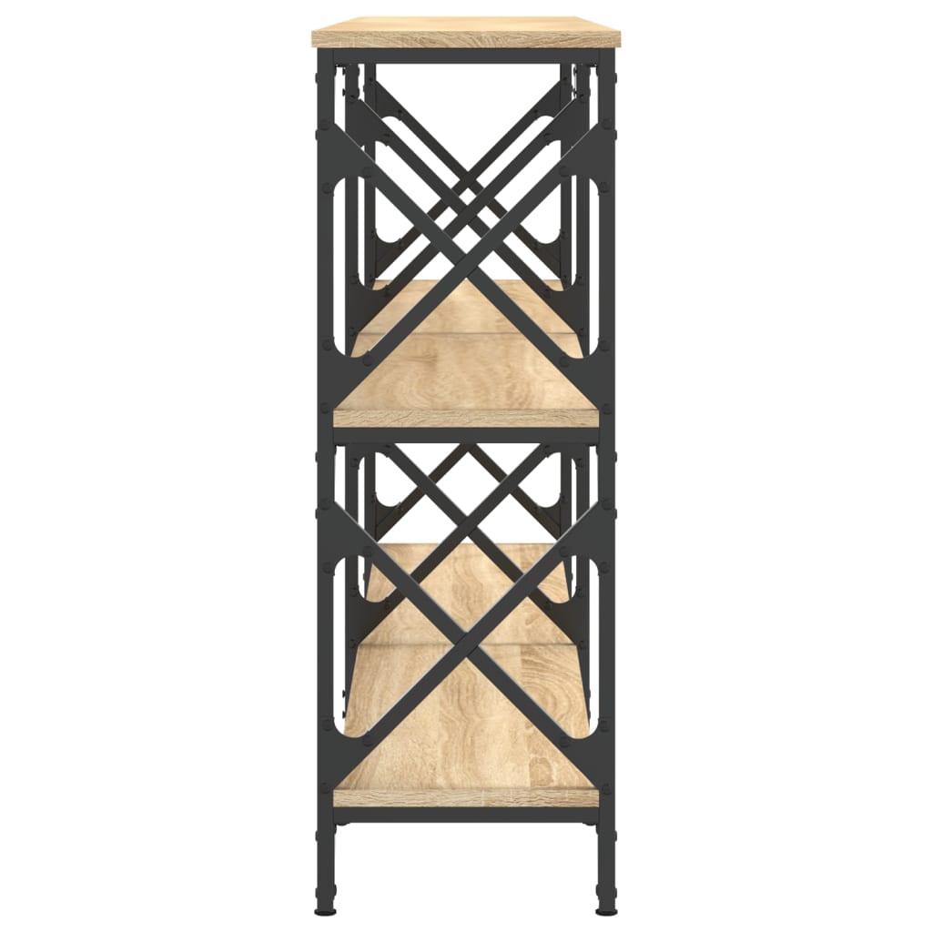 vidaXL Table console chêne Sonoma 156x28x80,5 cm bois d'ingénierie