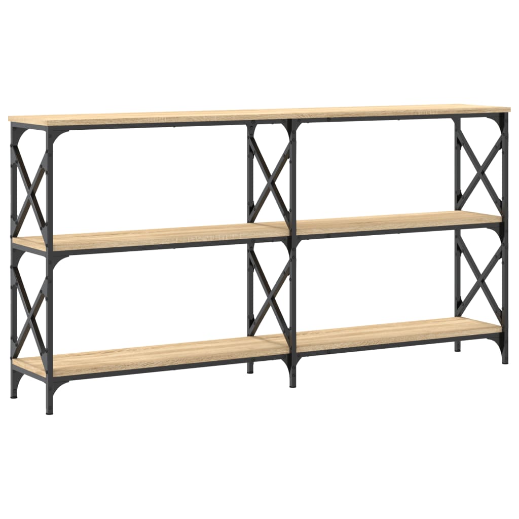 vidaXL Table console chêne Sonoma 156x28x80,5 cm bois d'ingénierie