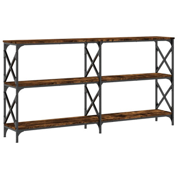 vidaXL Konsolentisch Räuchereiche 156x28x80,5 cm Holzwerkstoff