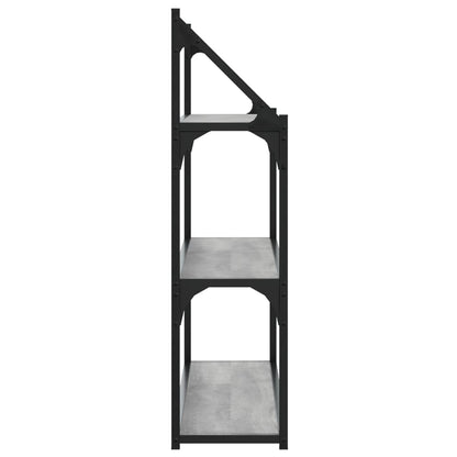 vidaXL Wandregal 3 Fächer Grau Sonoma 80x21x78,5 cm Holzwerkstoff