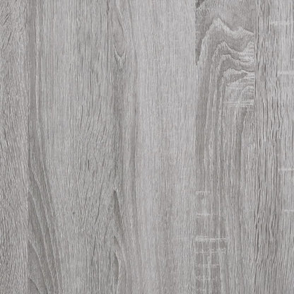vidaXL Wandregal 2 Fächer Grau Sonoma 80x21x51 cm Holzwerkstoff
