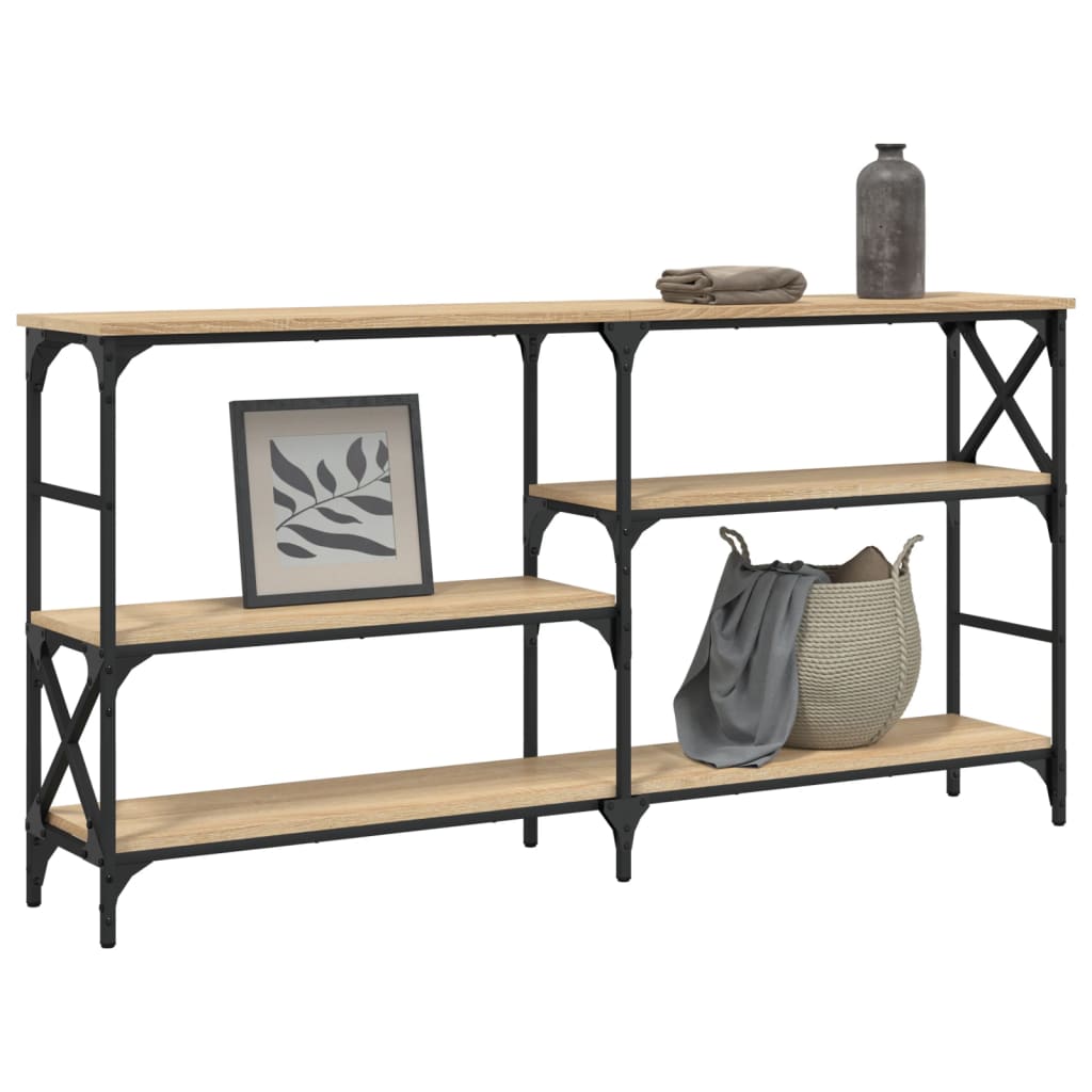 vidaXL Console Chêne Sonoma 150x29x76,5 cm Bois d'ingénierie