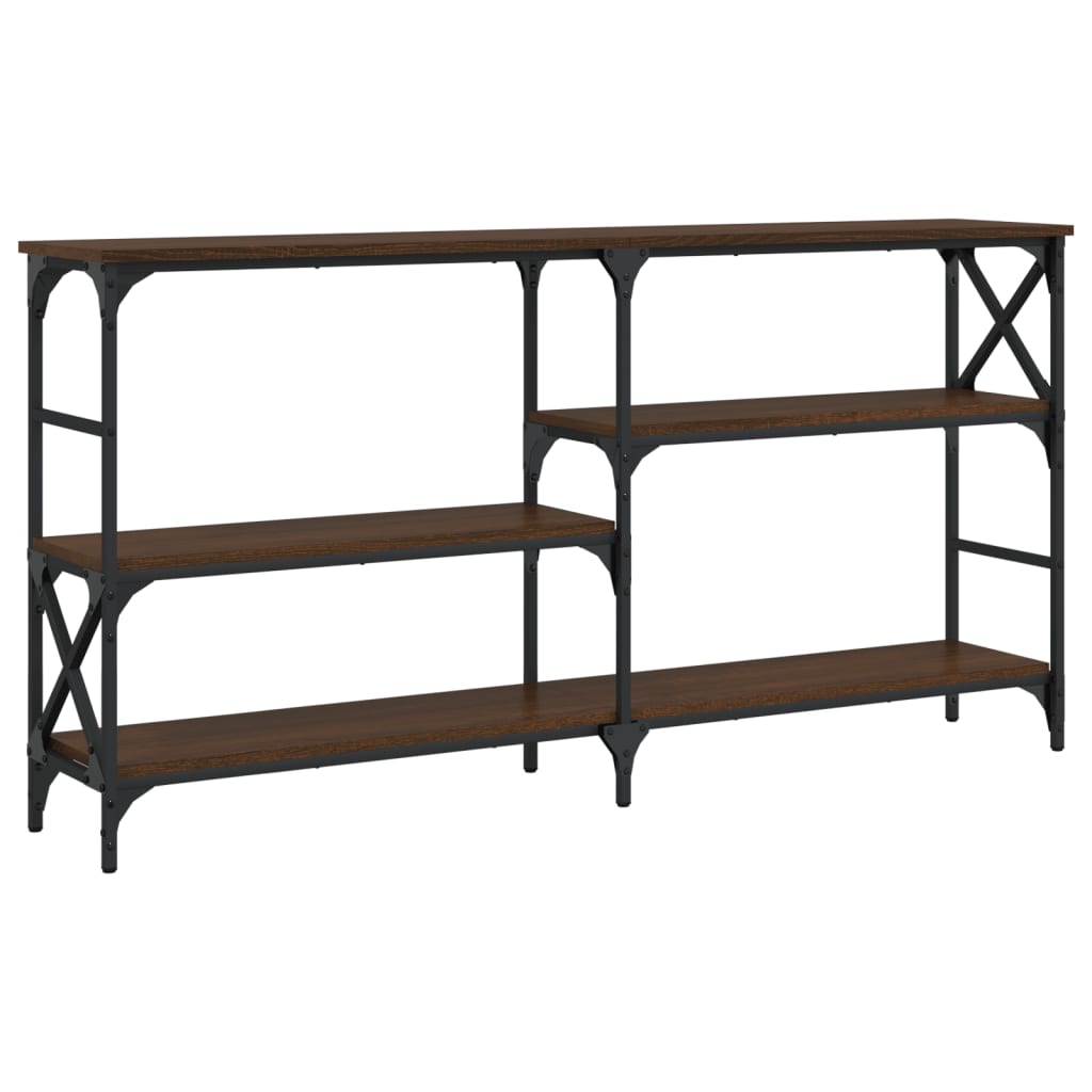 vidaXL Console imitation chêne marron 150x29x76,5 cm Aggloméré