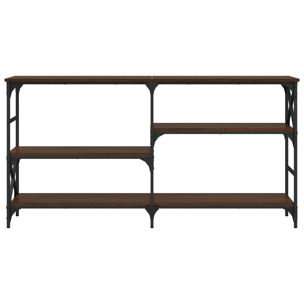 vidaXL Console imitation chêne marron 150x29x76,5 cm Aggloméré