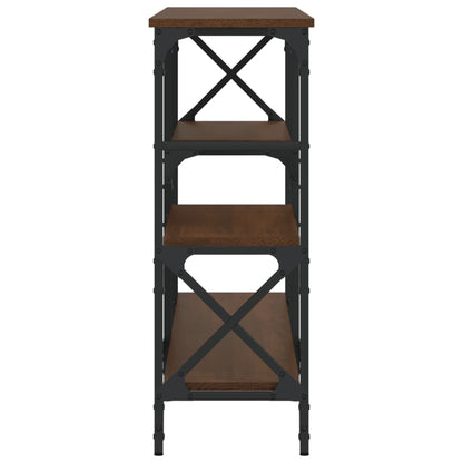 vidaXL Console imitation chêne marron 150x29x76,5 cm Aggloméré