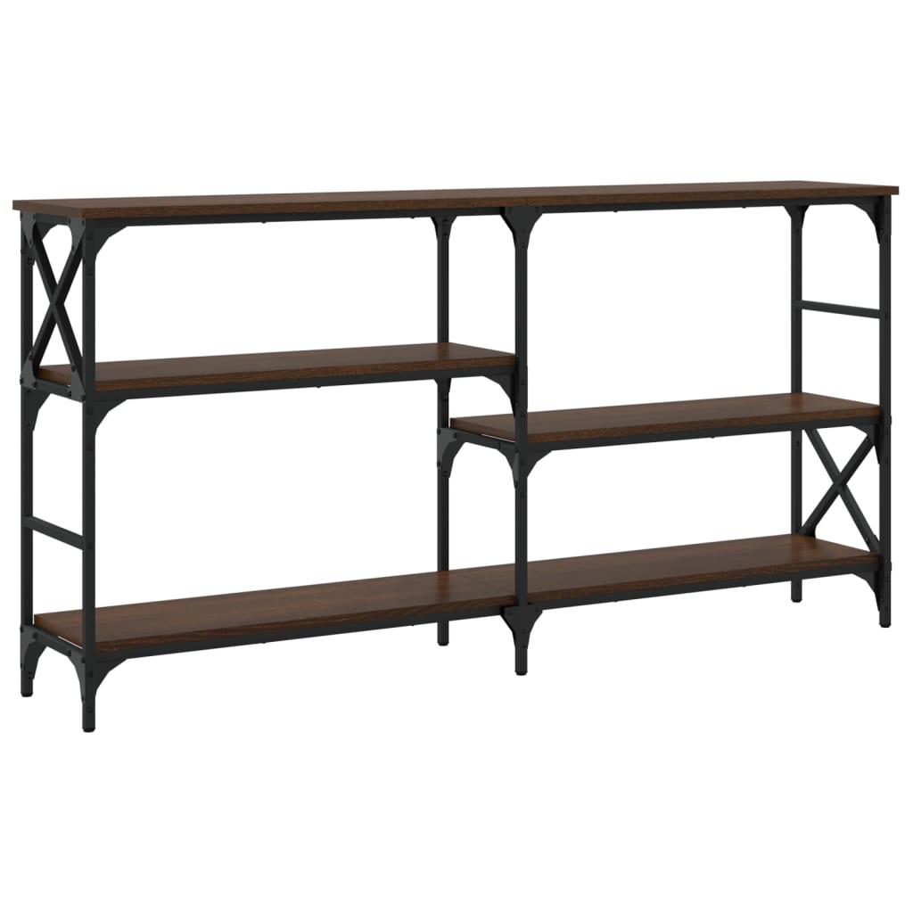 vidaXL Console imitation chêne marron 150x29x76,5 cm Aggloméré