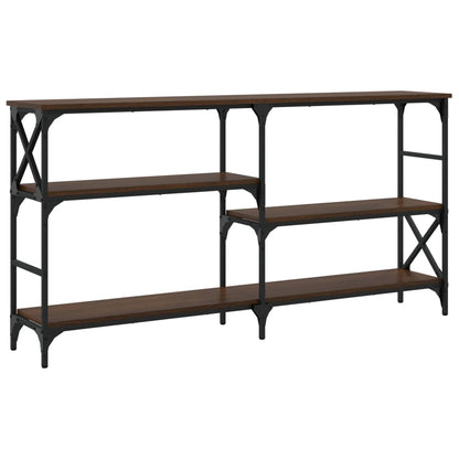 vidaXL Console imitation chêne marron 150x29x76,5 cm Aggloméré