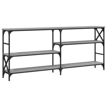 vidaXL Console table Gris Sonoma 180x29x76,5 cm Bois d'ingénierie