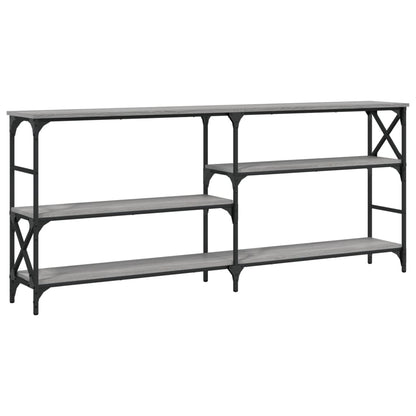 vidaXL Console table Gris Sonoma 180x29x76,5 cm Bois d'ingénierie