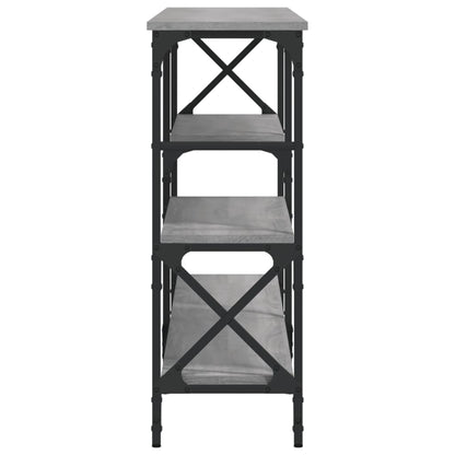 vidaXL Console table Gris Sonoma 180x29x76,5 cm Bois d'ingénierie