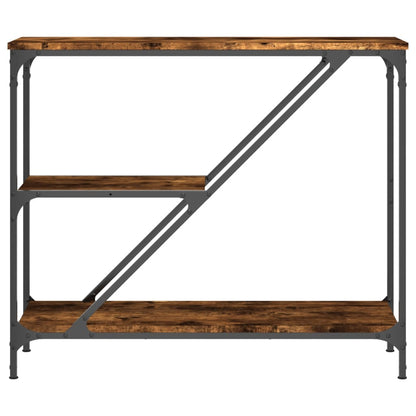 vidaXL Konsolentisch Räuchereiche 88,5x30x75 cm Holzwerkstoff