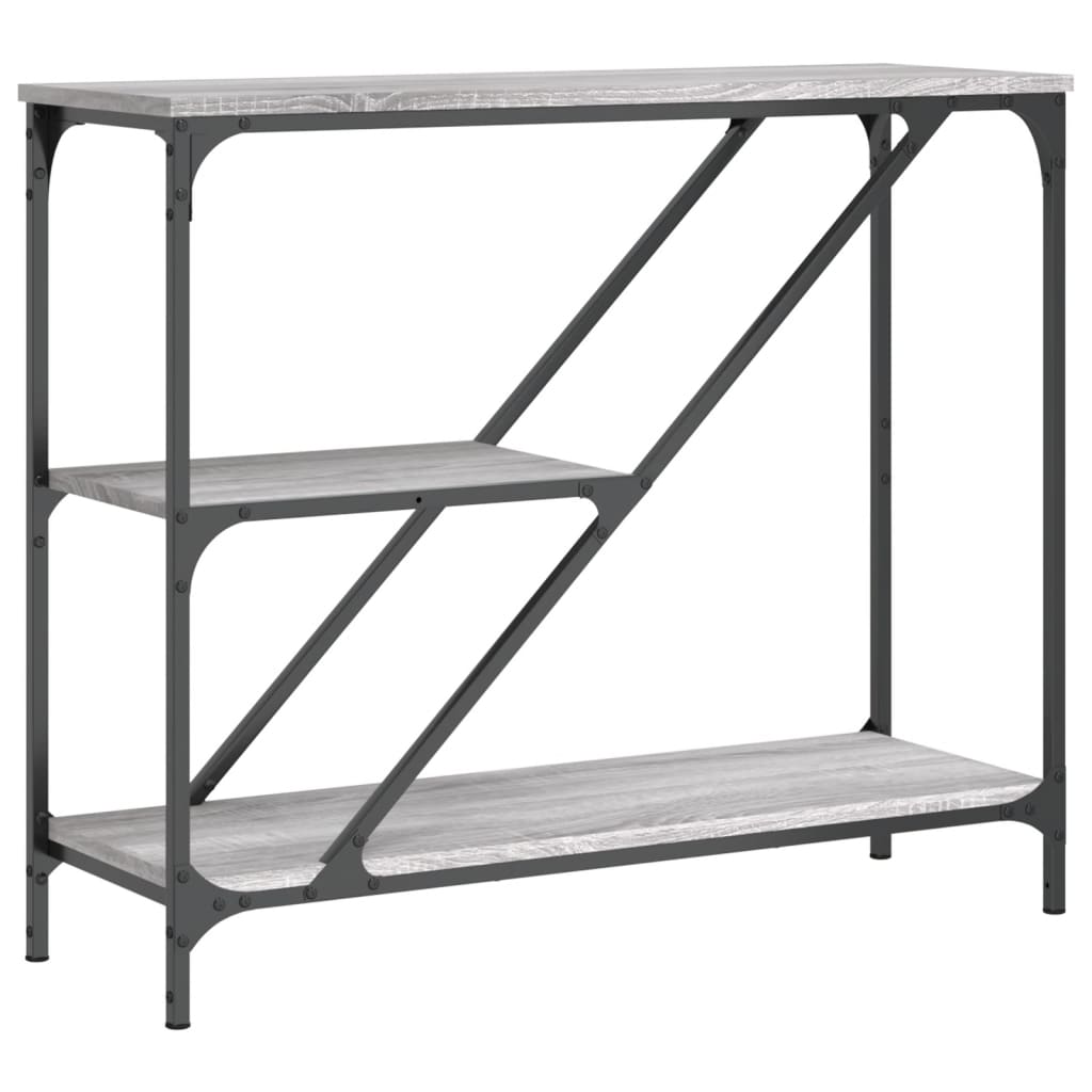 vidaXL Console Gris Sonoma 88,5x30x75 cm Aggloméré