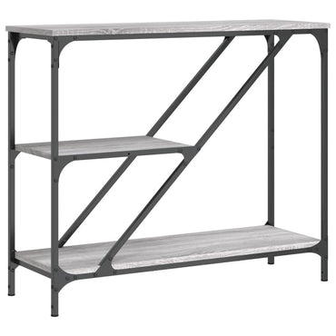 vidaXL Console Gris Sonoma 88,5x30x75 cm Aggloméré