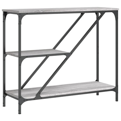vidaXL Console Gris Sonoma 88,5x30x75 cm Aggloméré