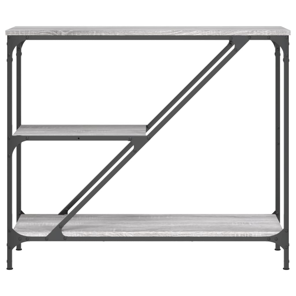 vidaXL Console Gris Sonoma 88,5x30x75 cm Aggloméré