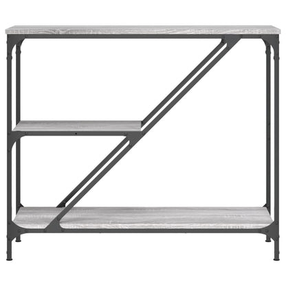 vidaXL Console Gris Sonoma 88,5x30x75 cm Aggloméré