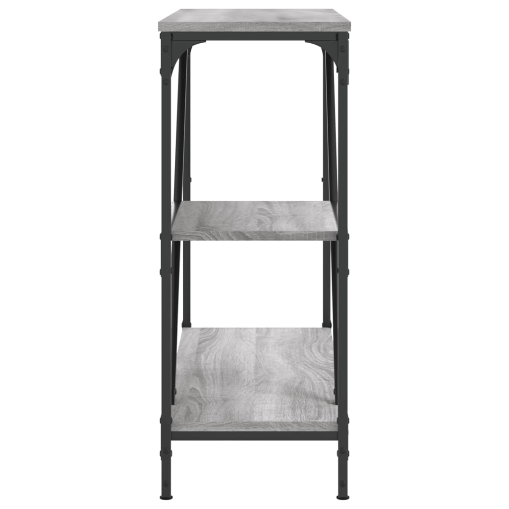 vidaXL Console Gris Sonoma 88,5x30x75 cm Aggloméré