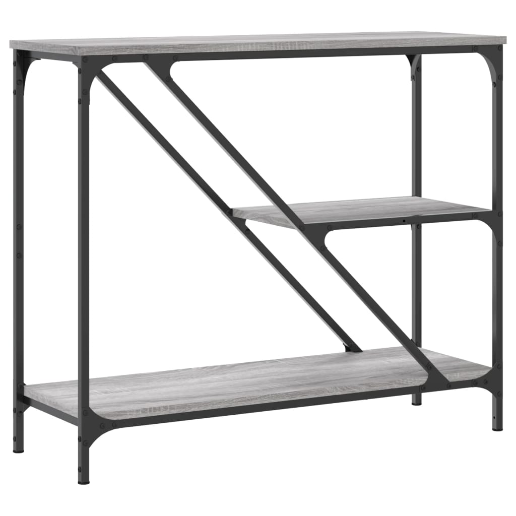 vidaXL Console Gris Sonoma 88,5x30x75 cm Aggloméré