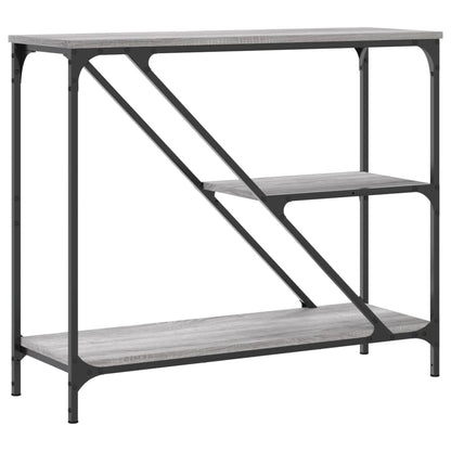 vidaXL Console Gris Sonoma 88,5x30x75 cm Aggloméré