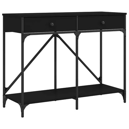 vidaXL Table console Noir 100x39x78,5 cm Bois d'ingénierie