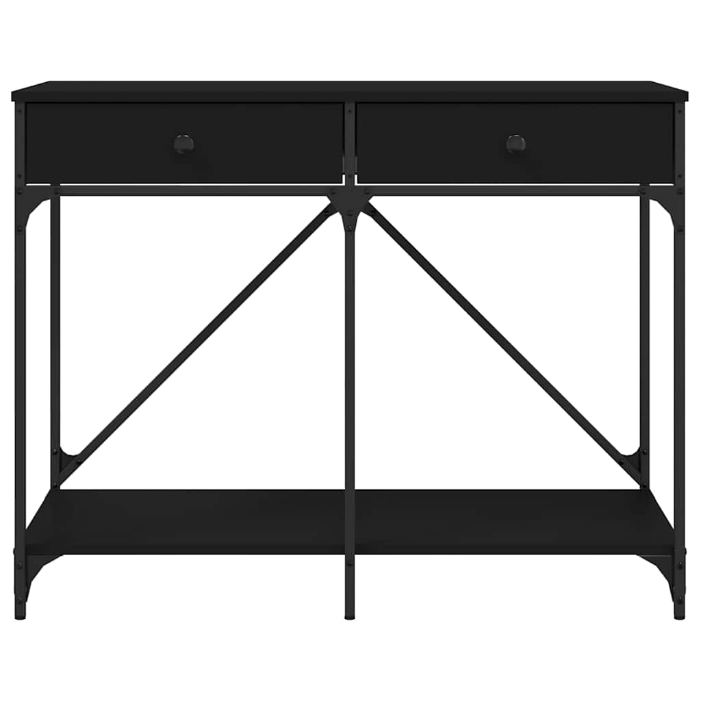 vidaXL Table console Noir 100x39x78,5 cm Bois d'ingénierie