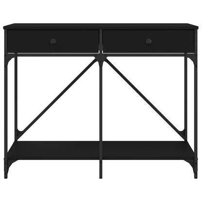 vidaXL Table console Noir 100x39x78,5 cm Bois d'ingénierie
