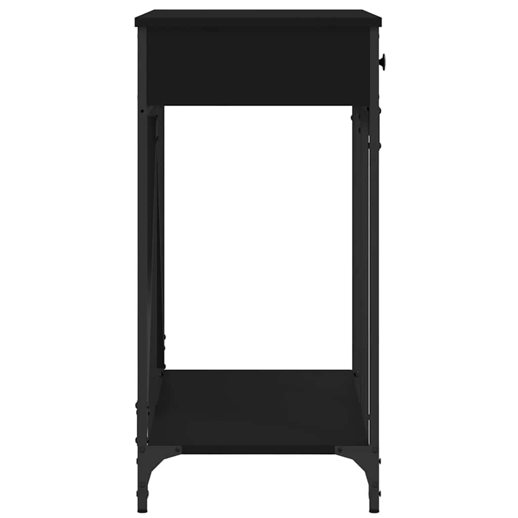 vidaXL Table console Noir 100x39x78,5 cm Bois d'ingénierie
