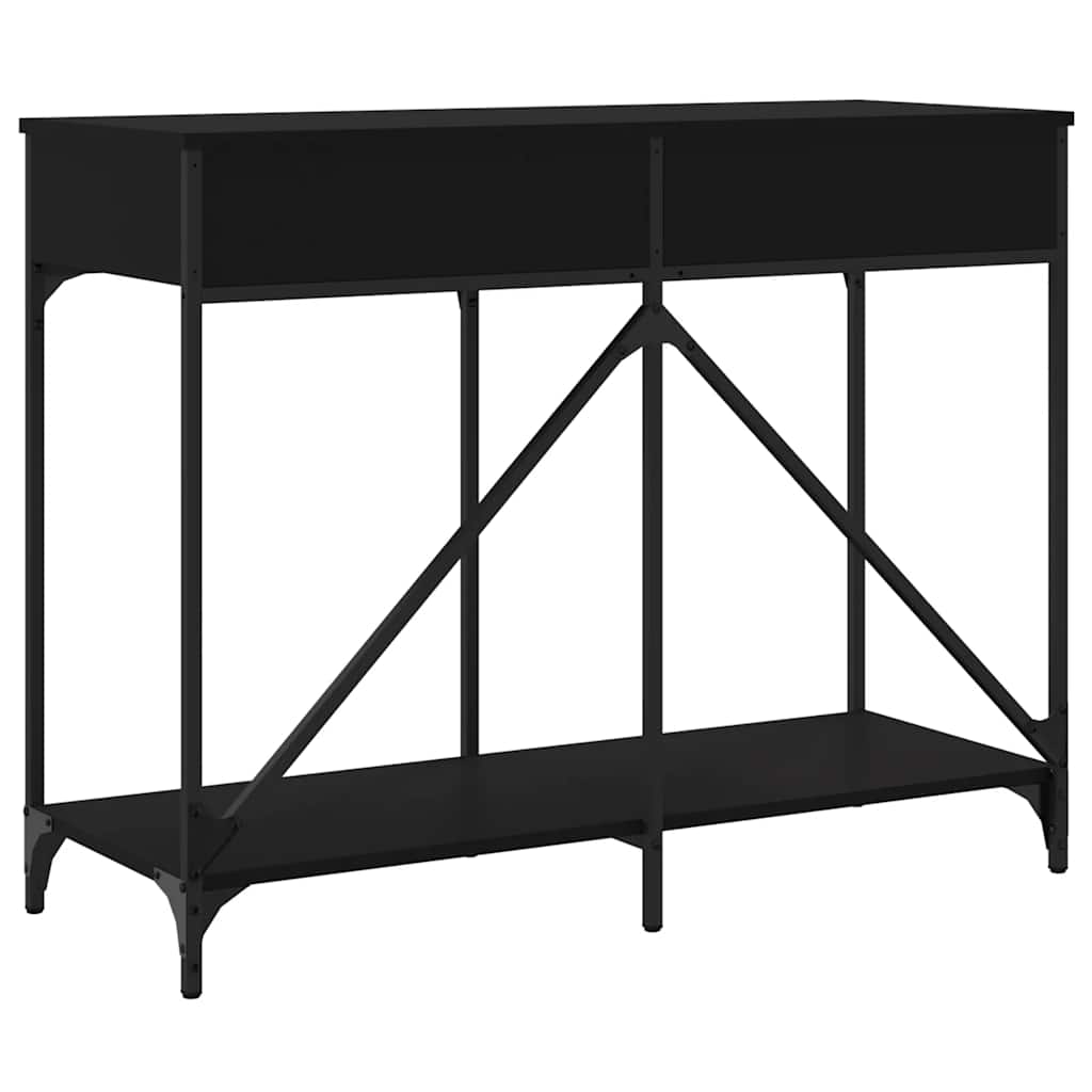 vidaXL Table console Noir 100x39x78,5 cm Bois d'ingénierie