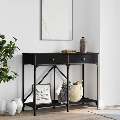 vidaXL Table console Noir 100x39x78,5 cm Bois d'ingénierie