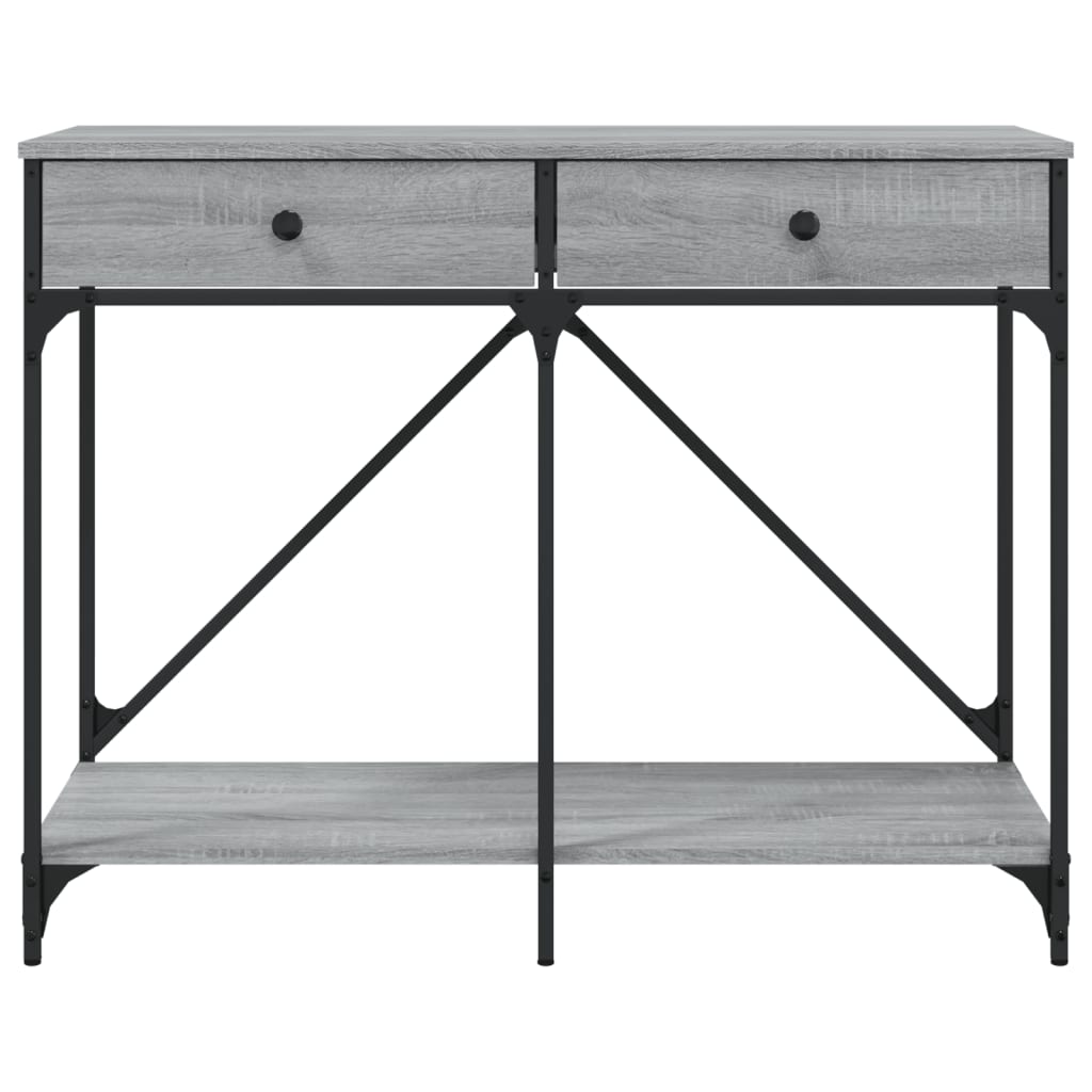 vidaXL Konsolentisch Grau Sonoma 100x39x78,5 cm Holzwerkstoff