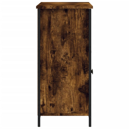 vidaXL Sideboard Räuchereiche 100x35x75 cm Holzwerkstoff