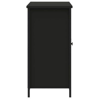 vidaXL Buffet noir 100x35x70 cm Bois d'ingénierie