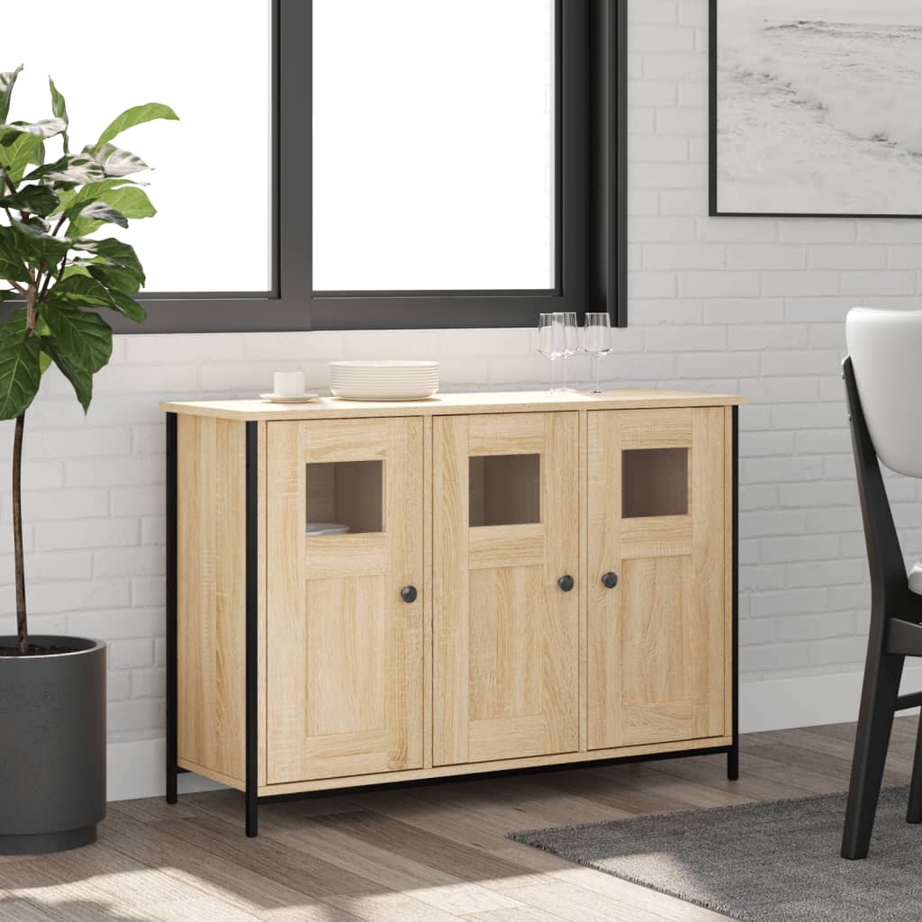 vidaXL Sideboard Sonoma-Eiche 100x35x70 cm Holzwerkstoff