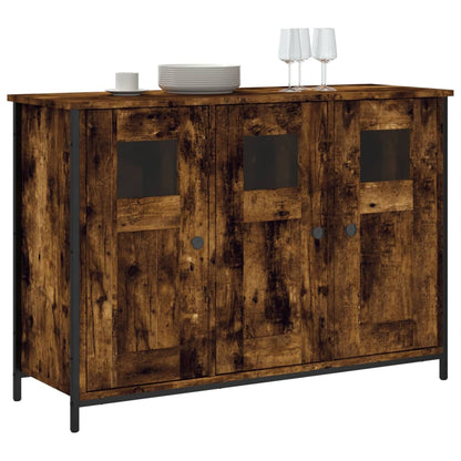 vidaXL Buffet chêne fumé 100x35x70 cm bois d'ingénierie