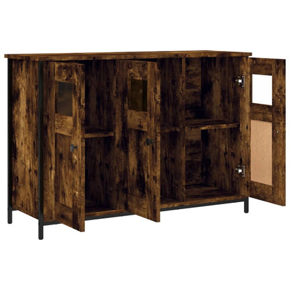 vidaXL Buffet chêne fumé 100x35x70 cm bois d'ingénierie